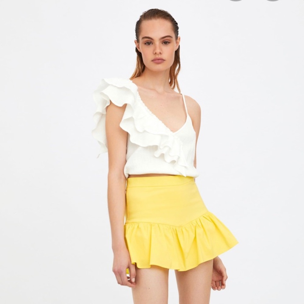 Yellow Zara Skort